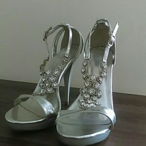 High heeled open toe shoes